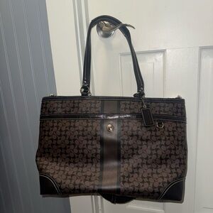 Coach Heritage Coach Tote Bag